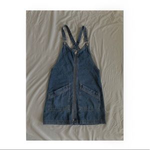 Topshop Denim Overall Dress